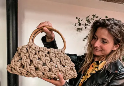 Macramé-handtas